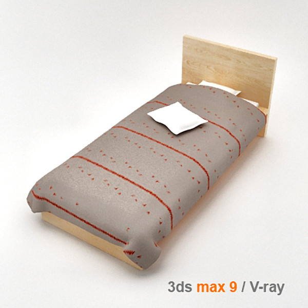 dxf architectural visualization - MALM bed 90 by lajhar